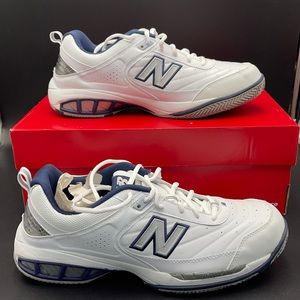 Men’s New Balance TENNIS shoes size 11.5 white and Navy 4F